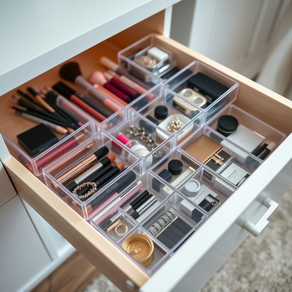drawer organizer in action