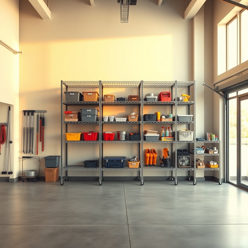 garage shelving product view