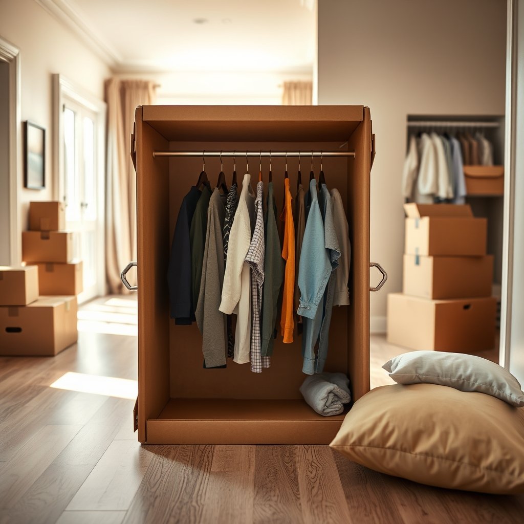 Wardrobe Boxes: 3 Ultimate Steps for Best Moving Solution 2026 2 wardrobe boxes in action