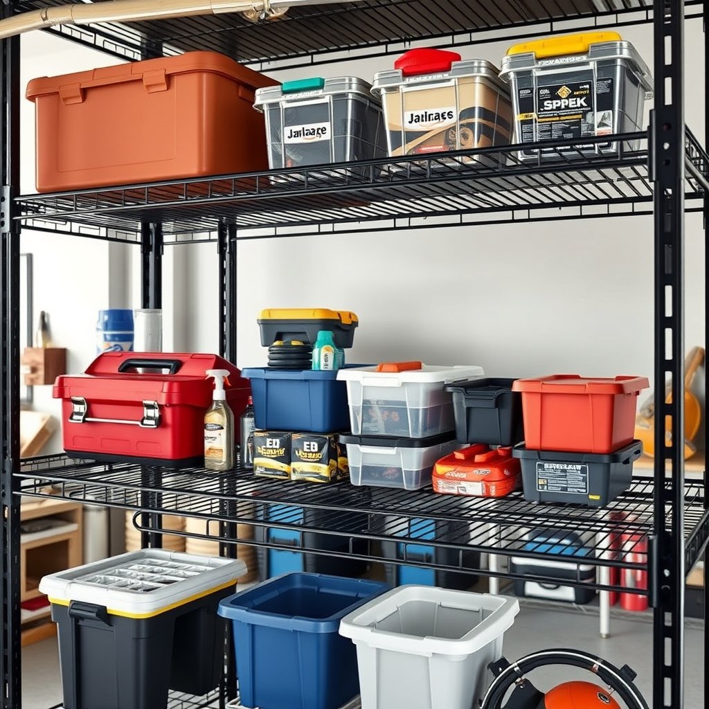 wire shelving in action